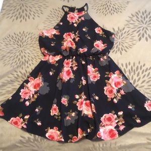 Navy floral
